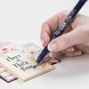 image:imageTombow 82040 Fudenosuke Brush Pen Twin Tip BlackGray Fudenosuke Brush Pen for Calligraphy and Art DrawingsHard Tip