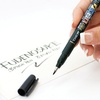 image:imageTombow 82040 Fudenosuke Brush Pen Twin Tip BlackGray Fudenosuke Brush Pen for Calligraphy and Art DrawingsSoft Tip