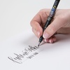 image:imageTombow 82040 Fudenosuke Brush Pen Twin Tip BlackGray Fudenosuke Brush Pen for Calligraphy and Art DrawingsSoft Tip