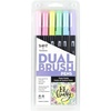 image:imageTombow 56211 Dual Brush Pen Art Markers Tropical 6Pack Blendable Brush and Fine Tip MarkersPastel