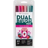 image:imageTombow 56237 Dual Brush Pen Art Markers Very Berry 6Pack