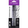 image:imageTombow 56429 Fudenosuke Colors Brush Pens 10Pack Hard Tip Fudenosuke Brush Pens in Assorted Colors for Calligraphy and Art DrawingsBlack