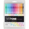image:imageTombow 61501 TwinTone Marker Set Pastel 12Pack DoubleSided Markers Perfect for Planners Journals Doodling and More