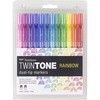 image:imageTombow 61526 TwinTone Marker Set Rainbow 12Pack DoubleSided Markers Perfect for Planners Journals Doodling and MoreDoublesided