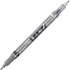 image:imageTombow 82040 Fudenosuke Brush Pen Twin Tip BlackGray Fudenosuke Brush Pen for Calligraphy and Art DrawingsTwin Tip