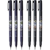 image:imageTombow Fudenosuke Brush Pen 6Pack Hard Tip GCD111 x3 Soft GCD112 x3  for Precision Drawing Sketch Notes amp Calligraphy Top Gifting Idea