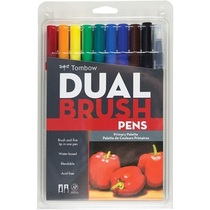 image:imageTombow ABT Dual Brush Pen Set of 10 Primary