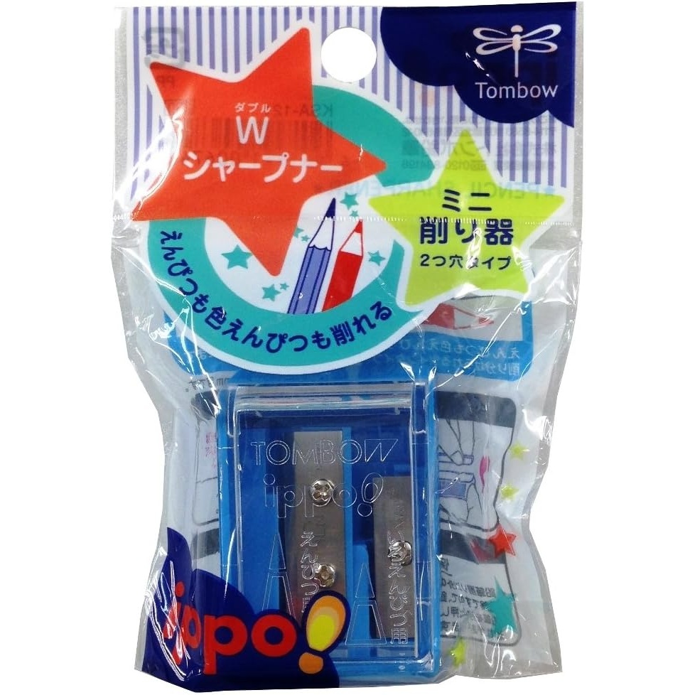 image:imageTombow Ippo Pencil Sharpener 2 Blade Size Assorted Colors 1Pack