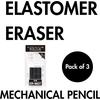 image:imageERMGT ERMGT Replacement Eraser for Monogram and Monowork 3 Pieces Black