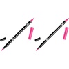 image:imageTombow 56618 Dual Brush Pen Art Marker 991  Light Ochre 1Pack Blendable Brush and Fine Tip MarkerRubine Red