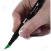 image:imageTombow 56618 Dual Brush Pen Art Marker 991  Light Ochre 1Pack Blendable Brush and Fine Tip MarkerSap Green