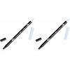image:imageTombow 56618 Dual Brush Pen Art Marker 991  Light Ochre 1Pack Blendable Brush and Fine Tip MarkerWarm Gray 1