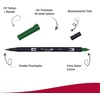 image:imageTombow ABT 990 Dual Brush Pen  Light Sand177 Dark Jade