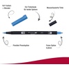 image:imageTombow ABT 990 Dual Brush Pen  Light Sand493 Reflex Blue