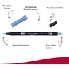 image:imageTombow ABT 990 Dual Brush Pen  Light Sand533 Peacock Blue