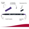 image:imageTombow ABT 990 Dual Brush Pen  Light Sand636 Imperial Purple