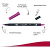 image:imageTombow ABT 990 Dual Brush Pen  Light Sand685 Deep Magenta