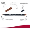 image:imageTombow ABT 990 Dual Brush Pen  Light Sand899 Redwood
