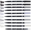 image:imageTombow ABT Dual Brush Pen set of 10 GRAYSCALE