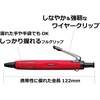 image:imageTombow BCAP20 Pressurized Permanent Ballpoint Pen Can Write on Wet PaperBack Air Press to Squeeze Ink Ink 07 TransparentShaft Color Red