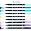 image:imageTombow Dual Brush Pen 3 Pack Set Mermaids Fairies amp Dragons  30 Piece  Includes Blender Pens  Water Based Art Marker with SelfCleaning Tip