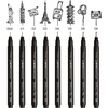 image:imageTombow Fineliner MONO drawing pen line width 02 approx 03 mm pigment ink water and lightfast for sketching illustrating and drawing black WSEFLH02
