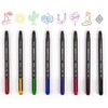 image:imageTombow Fudenosuke Journal Writing Kit 160 Page Dot Grid Linen Cover Journal Fudenosuke Colors Brush Pen 10 Pack Mono Drawing Pen Color 8 Pack Mono Drawing Pen Black 6 Pack Progressive Tip Sizes Mono Air Correction Tape