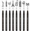 image:imageTombow MONO Drawing Pen Fineliner  Water and Light Resistant  00508mm  Black Ink  Pack of 8 In Envelope Gift Packaging