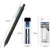 image:imageTombow PCB321BAZ Pencil Mechanical Pencil Monograph Light 002 inch 05 mm Full Black Axis Replacement Eraser amp Lead Setbull black
