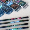 image:imageTombow Pencil Kakata Pencil 2B Dinosaur A Set of 12 Pencils 2 Patterns x 6  Original Card  Glitter Stickers PCA371AAZA set
