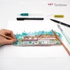image:imageTombow URBANSET2 Urban Sketching Set Japan Edition Artist Pencils amp Instructions Brush Pens amp Waterbrush for Watercolors Metal Box