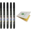image:imageTombow Fudenosuke Fude Brush Pen Soft GCD112 x5 Set with Original Sticky Notes  Great for Calligraphy Art Drawings Illustration MangaSoft