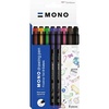 image:imageTombow MONO drawing pen fineliner set of 8 drawing pen waterresistant pigment ink 03 mm tip for sketching and technical drawings WSEFL8C