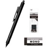 image:imageTombow Pencil Mechanical Pencil MONO Monogram Tune Full Black 05mm amp Eraser Black Mono PE04 amp Replacement Eraser Set PCA361AAZ