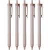 image:imageTombow Permanent Ballpoint Pens Monograph Light 038mm Black Ink Smoky Purple Axis Pack of 5 BCMGLU955PSmoky Brown Shaft