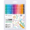 image:imageTombow WSPK12P2 Twin Tone DualTip Marker  Pastel Colours Pack of 12Single