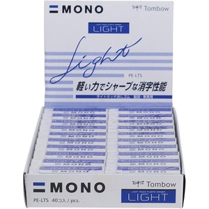 image:imageAmerican Tombow TOMBOW 57333 40 Piece Display Box Mono Light Eraser