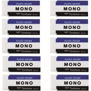 image:imageBooTool MONO PLASTIC ERASER 10piece pack JAPAN Import PE01Mono Pe01 10pcs