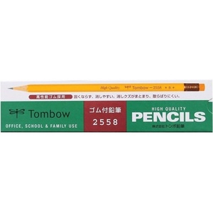 image:imageTombow 2558B Pencil with Rubber 2558 B 1 Dozen1 Count Pack of 12