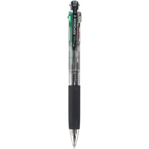 image:imageTombow 4 Colors Ballpoint Pen Reporter 4 Black Red Blue Green Transparent Body BCFRC20Transparent