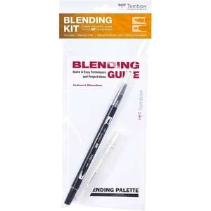 image:imageTombow 56182 Blending Kit Includes Blending Palette Colorless Blender Spray Mister and Blending Guide Multicolor 3 Piece Set