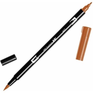 image:imageTombow 56618 Dual Brush Pen Art Marker 991  Light Ochre 1Pack Blendable Brush and Fine Tip MarkerBurnt Sienna