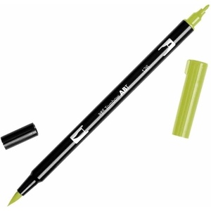 image:imageTombow 56618 Dual Brush Pen Art Marker 991  Light Ochre 1Pack Blendable Brush and Fine Tip MarkerLight Olive