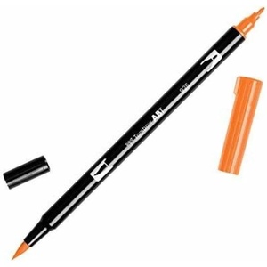 image:imageTombow 56618 Dual Brush Pen Art Marker 991  Light Ochre 1Pack Blendable Brush and Fine Tip MarkerScarlet