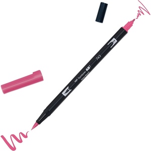 image:imageTombow ABT 990 Dual Brush Pen  Light Sand743 Hot Pink