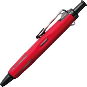 image:imageTombow BCAP20 Pressurized Permanent Ballpoint Pen Can Write on Wet PaperBack Air Press to Squeeze Ink Ink 07 TransparentShaft Color Red