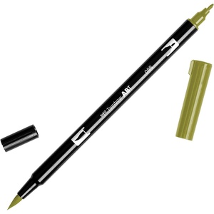 image:imageTombow Dual Brush Pen Art Markers Black N15 6PackAvocado