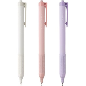 image:imageTombow FCF311X Permanent Ballpoint Pen Monograph Light 038mm Black Ink Smoky Color Base Assorted 3 PackSmoky
