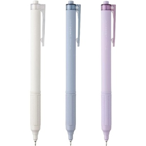 image:imageTombow FCF311X Permanent Ballpoint Pen Monograph Light 038mm Black Ink Smoky Color Base Assorted 3 PackSmoky White  Smoky Blue  Smoky Purple