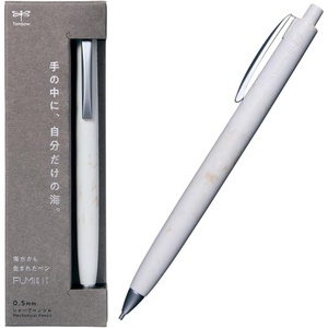 image:imageTombow FUMI Mechanical Pencil 05mm Japanese Minimalist Design Writing Pencil for Notes Journaling and Everyday Writing SHFM BlackWhite